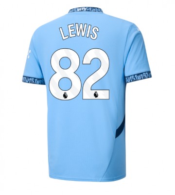 Manchester City Rico Lewis #82 Hemmatröja 2024-25 Kortärmad